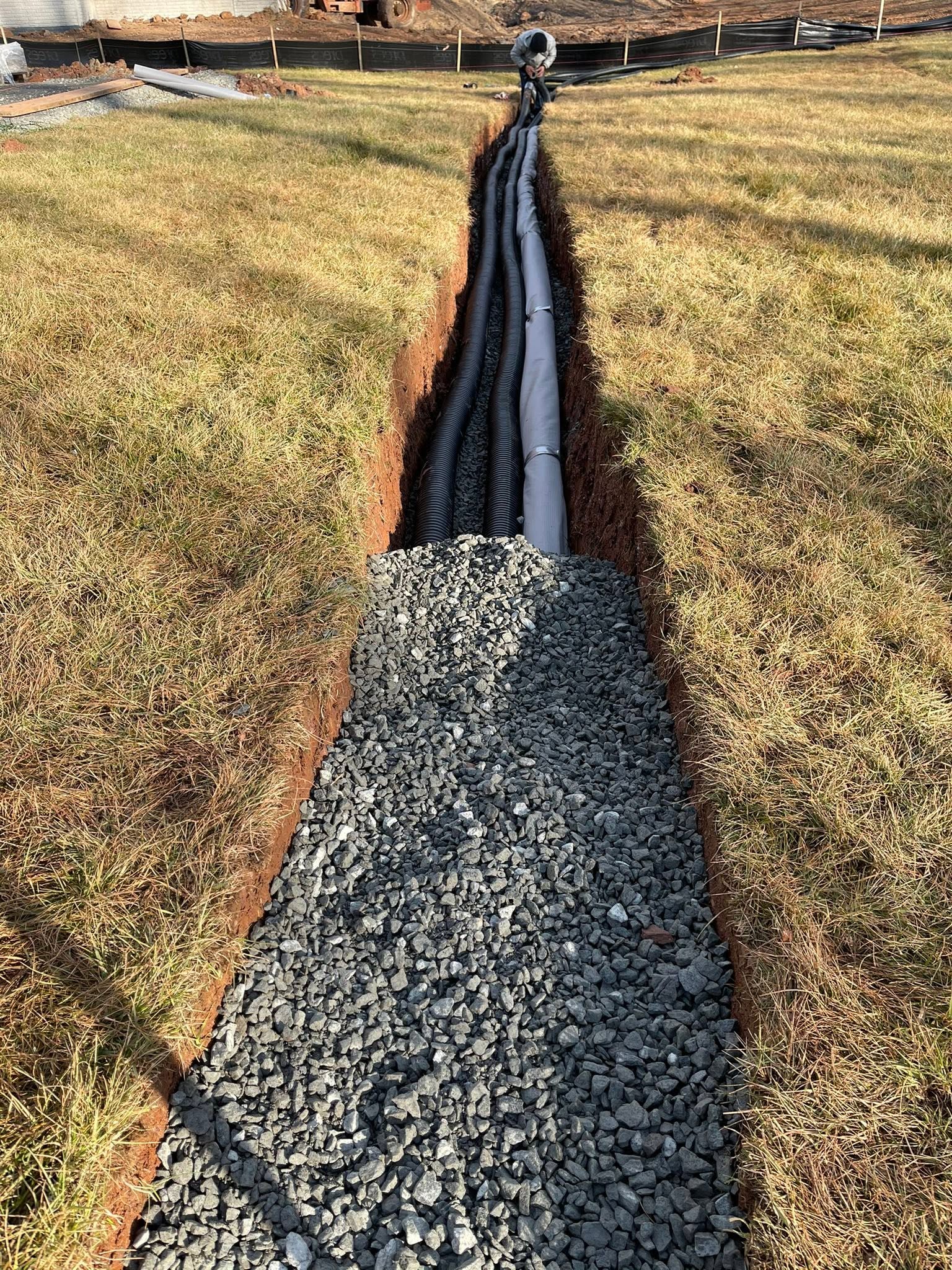 Planting beds and mulch installation by E.T. General Contractor in Manassas, VA